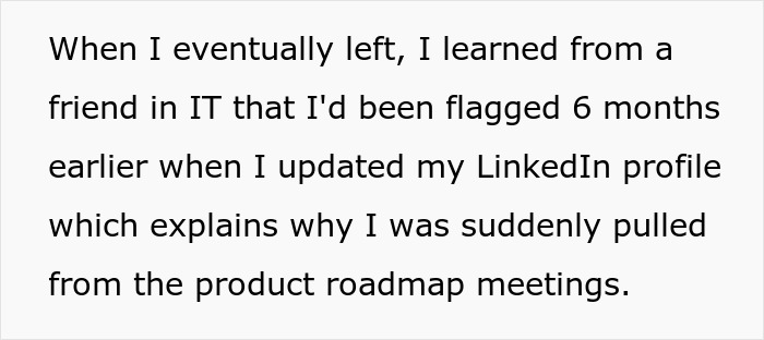 Person Finds Out Company Secretly Profiled Employees &#8211; &#8220;Corporate Loyalty Is Rarely Two Way Street&#8221;