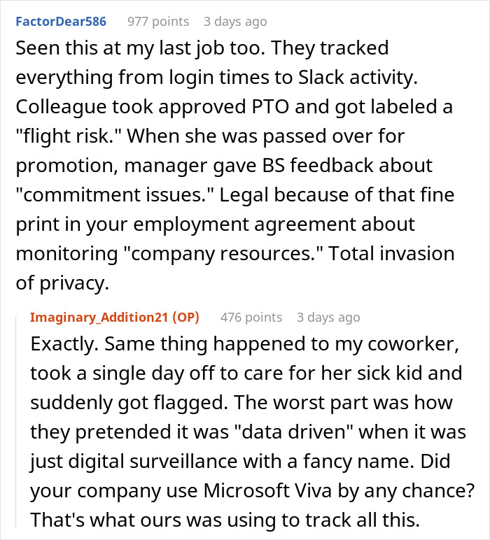 Person Finds Out Company Secretly Profiled Employees &#8211; &#8220;Corporate Loyalty Is Rarely Two Way Street&#8221;