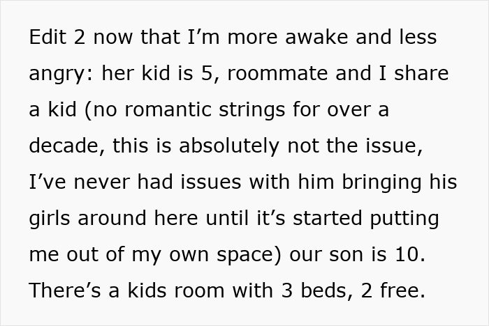 Woman Livid By Roommie&#8217;s Audacity to Let His GF&#8217;s 5YO Sleep In Her Bed, Confronts Him, Drama Ensues