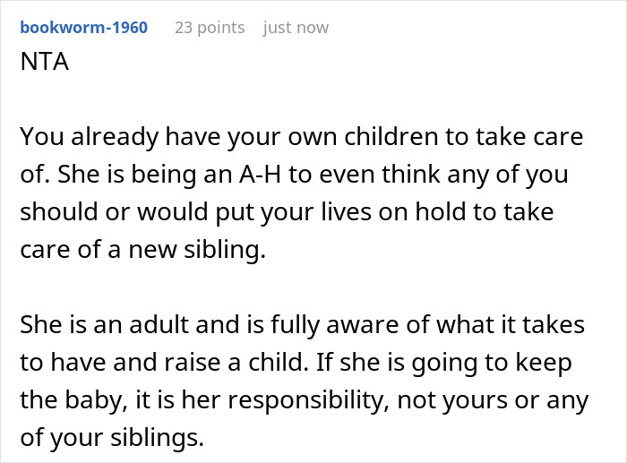 46YO Mom Of 4 Pregnant From Fling, Gets Hit With Reality Check That Kids Won’t Be 24/7 Babysitters