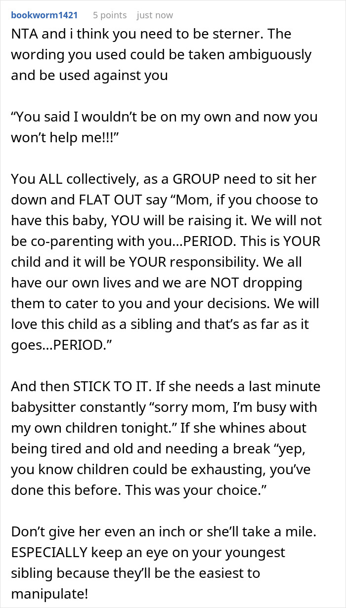 46YO Mom Of 4 Pregnant From Fling, Gets Hit With Reality Check That Kids Won’t Be 24/7 Babysitters