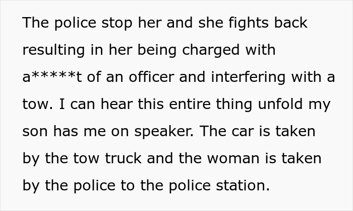 Lady Gets Back At Bad Neighbors By Calling Police As Car Blocked Driveway, Leading To Tow And Arrest