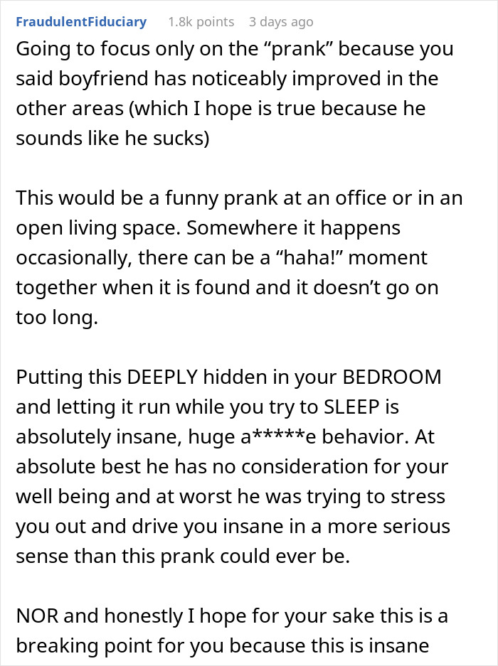Woman No Longer Sees A Future With BF Who Planted A “Small Prank” That Left Her In Tears
