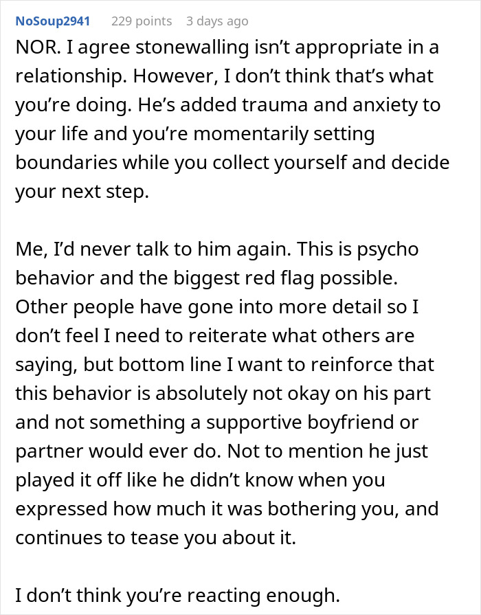 Woman No Longer Sees A Future With BF Who Planted A “Small Prank” That Left Her In Tears
