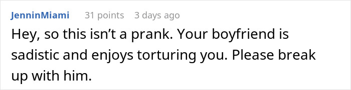 Woman No Longer Sees A Future With BF Who Planted A “Small Prank” That Left Her In Tears