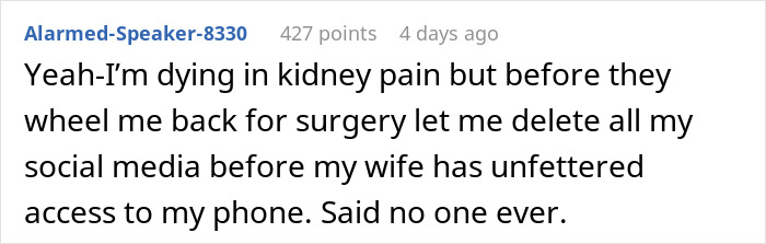 “He Deleted Everything”: Woman Questions Husband’s Motives On The Day Of His Surgery