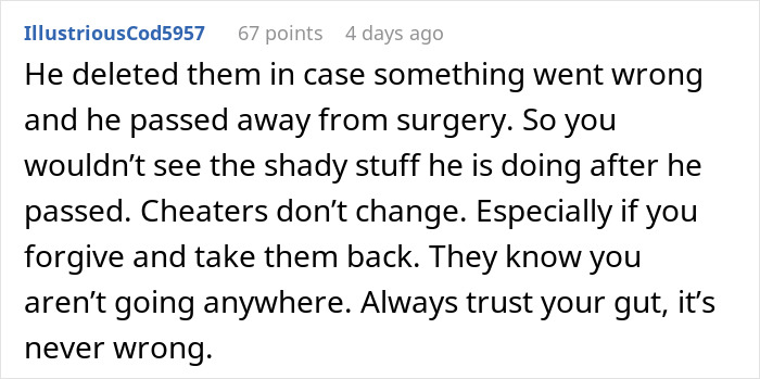 “He Deleted Everything”: Woman Questions Husband’s Motives On The Day Of His Surgery