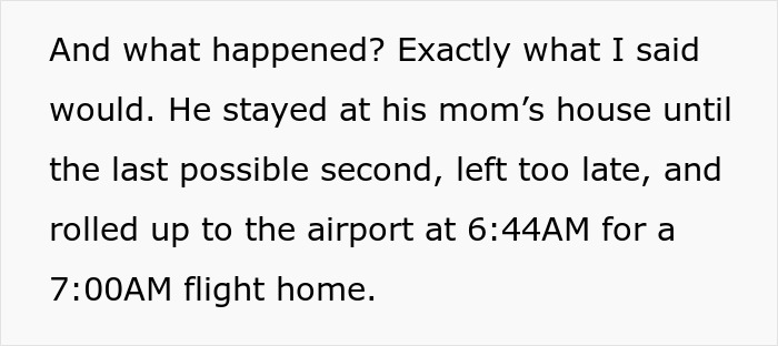 Man Expects Wife To Rescue Him After Missing His Flight Home, Receives A Lesson Instead
