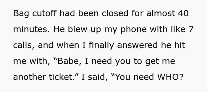 Man Expects Wife To Rescue Him After Missing His Flight Home, Receives A Lesson Instead