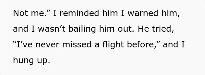 Man Expects Wife To Rescue Him After Missing His Flight Home, Receives A Lesson Instead