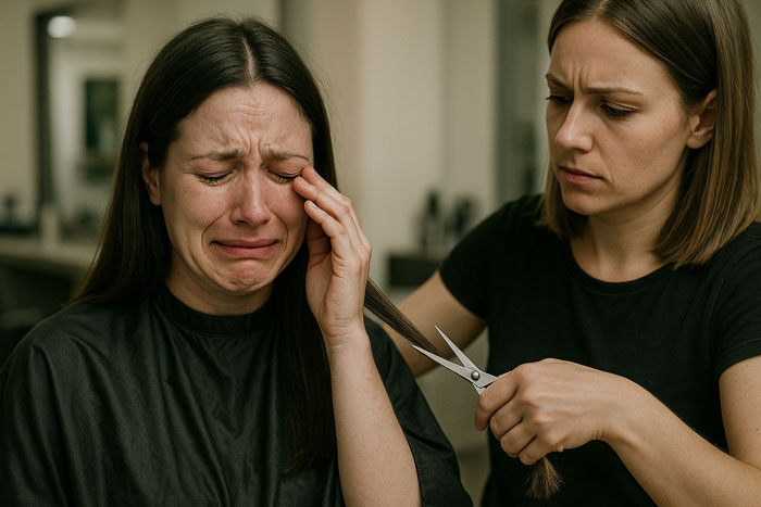 Hairdresser Butchers Woman’s Long Hair Despite Instructions, Client Left Distraught And Crying