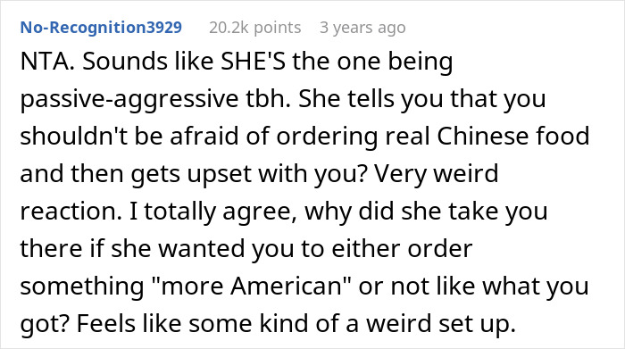 Asian GF Gets Weird After White BF Orders The Most Chinese Dish On The Menu, He’s Baffled