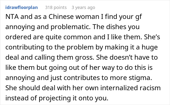 Asian GF Gets Weird After White BF Orders The Most Chinese Dish On The Menu, He’s Baffled