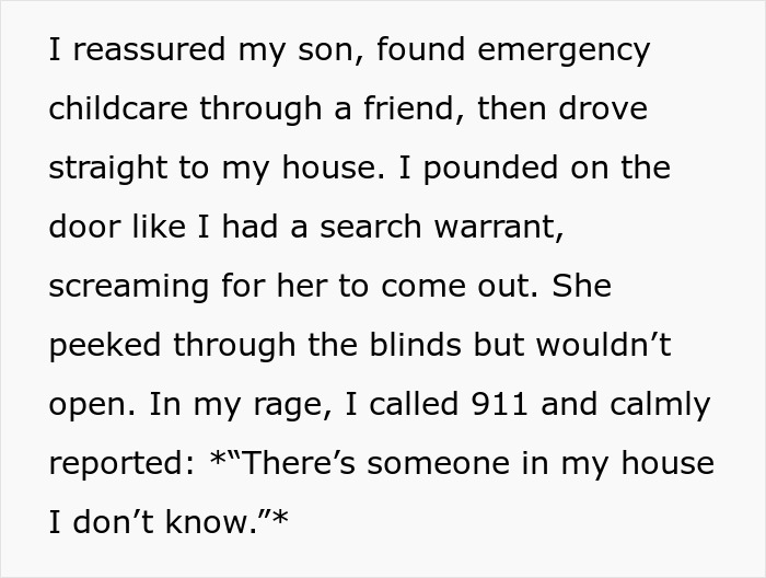 Woman Gets The Ultimate Revenge On Mistress Who Locked Her Toddler Outside