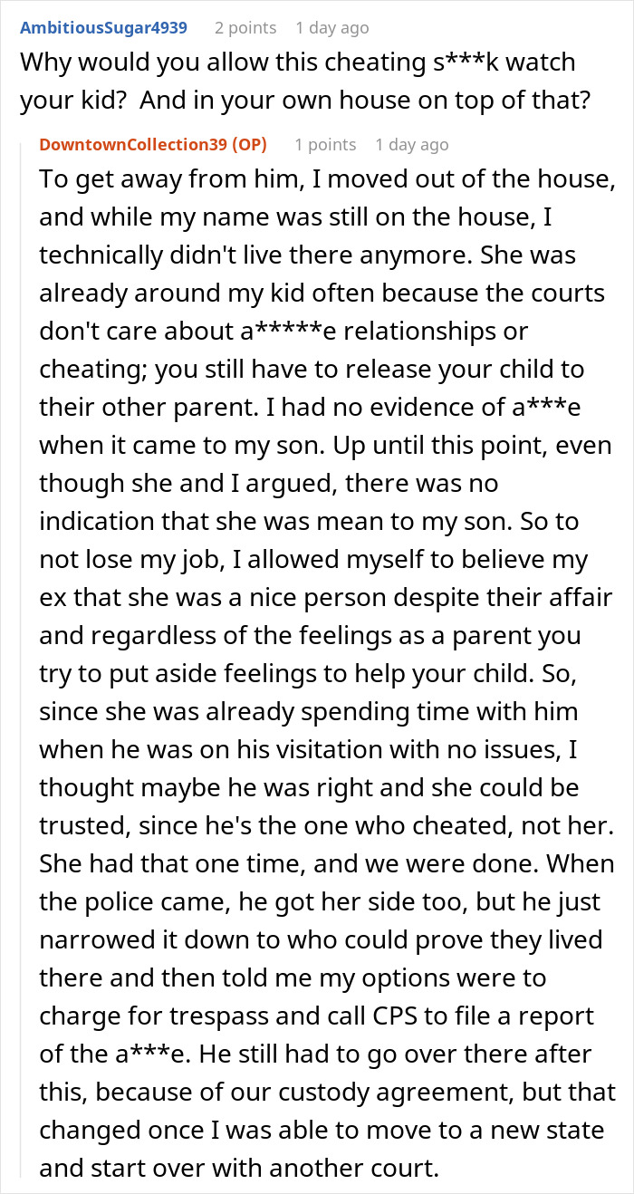 Woman Gets The Ultimate Revenge On Mistress Who Locked Her Toddler Outside