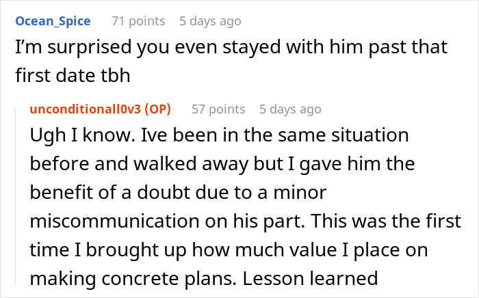 GF Goes Above And Beyond Preparing For BF&#8217;s Return, He Ditches The Plan Last Minute, Gets Dumped Fast