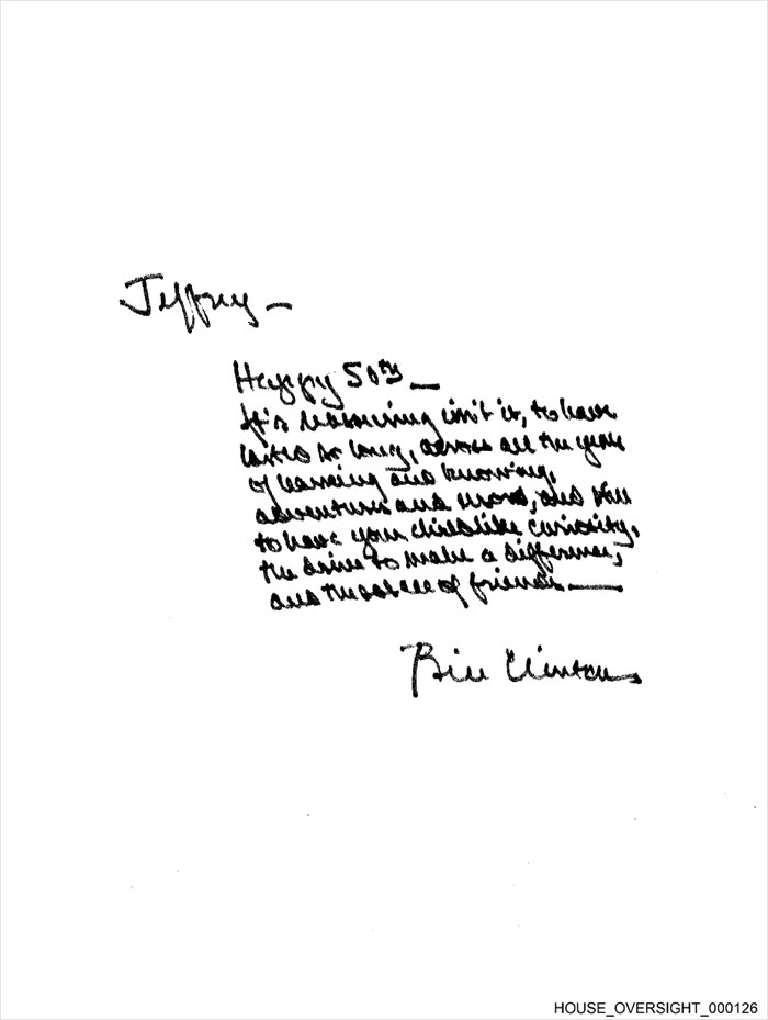 A Glimpse Of What Was Inside Jeffrey Epstein&#8217;s &#8220;Rotten&#8221; 50th Birthday Book That Makes People Sick
