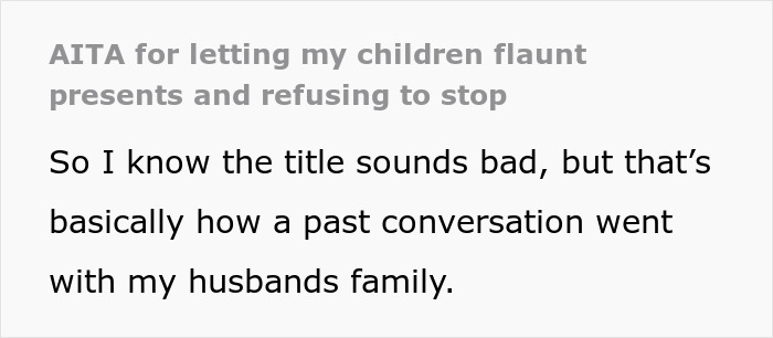 Dad Stands Up To His Sister After She Says His Girls Made Their Cousin Feel Poor
