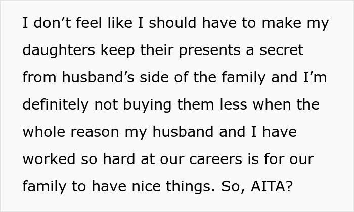 Dad Stands Up To His Sister After She Says His Girls Made Their Cousin Feel Poor