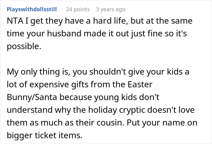 Dad Stands Up To His Sister After She Says His Girls Made Their Cousin Feel Poor