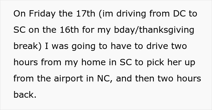 Guy Gets Heart Broken By GF, Irked When She Says She Still Wants 20-Hour Ride Home From Thanksgiving