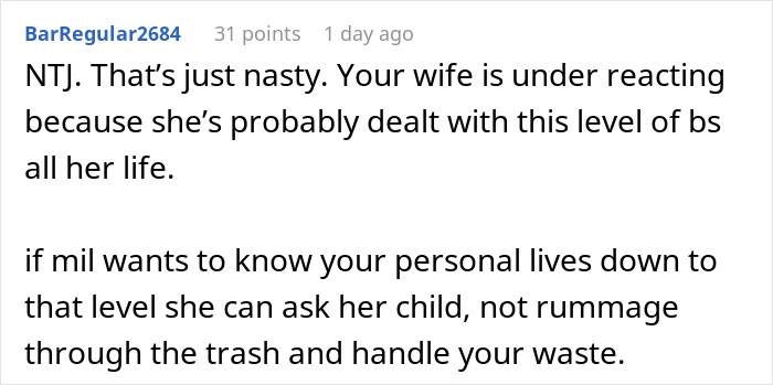 MIL Is Banned From Visiting Couple After She Finds Out About Their Secret Digging Through Trash
