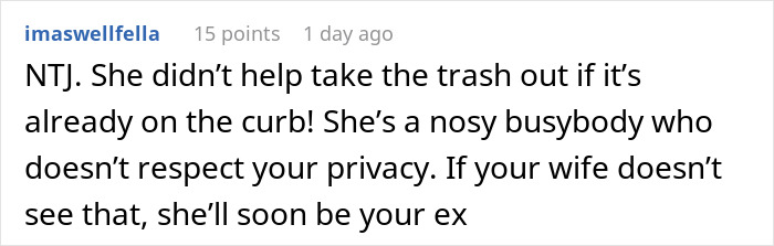 MIL Is Banned From Visiting Couple After She Finds Out About Their Secret Digging Through Trash