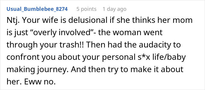 MIL Is Banned From Visiting Couple After She Finds Out About Their Secret Digging Through Trash