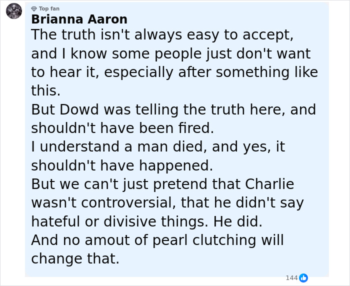 Commentator Who Made “Unacceptable” Charlie Kirk Remarks After Utah Tragedy Fired Hours Later Commentator Who Made “Unacceptable” Charlie Kirk Remarks After Utah Tragedy Fired Hours Later