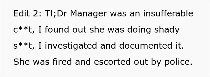 Manager Is Nasty To Employees, One Spots Her Shady Side Hustle And Fraud, Gets Her Arrested