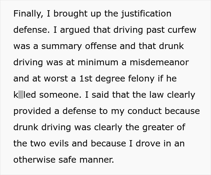 Guy Helps Police Catch Drunk Driver, Confused After Getting Ticket For Driving After Curfew