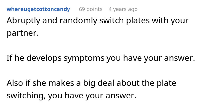 Person Gets Incredibly Sick After Eating MIL’s Meals, Magically Recovers Without Them