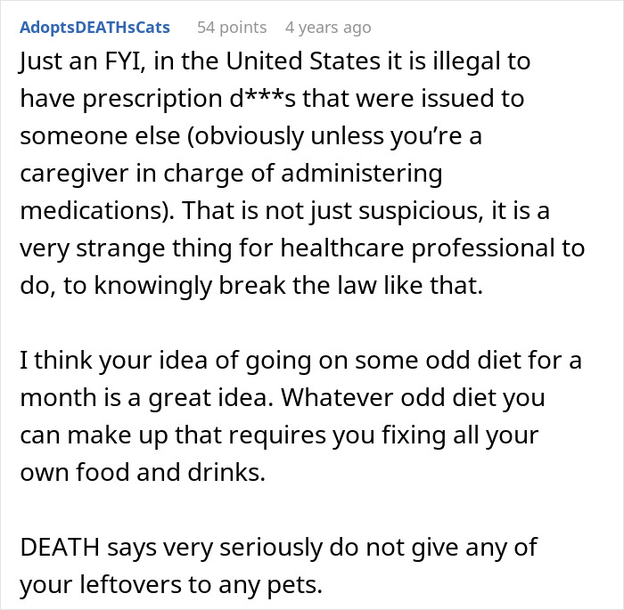 Person Gets Incredibly Sick After Eating MIL’s Meals, Magically Recovers Without Them