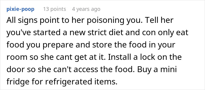 Person Gets Incredibly Sick After Eating MIL’s Meals, Magically Recovers Without Them