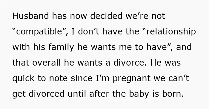 Guy Waits For His Wife To Get Pregnant To &#8220;Realize&#8221; They’re &#8220;Incompatible,” Wants To Walk Out