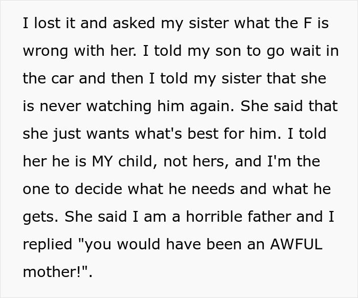 Sis Who Had Miscarriage Forces Gender Roles On Kid, Sibling Says She Would Have Been An Awful Mom