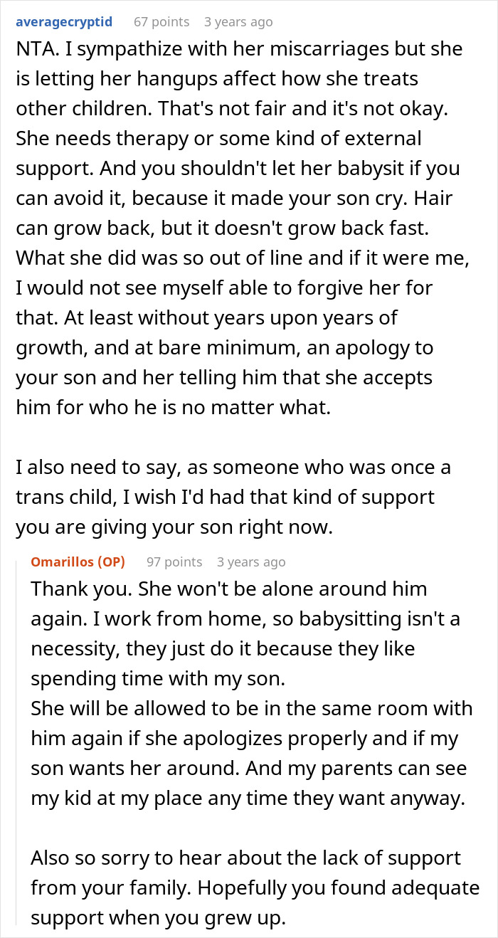 Sis Who Had Miscarriage Forces Gender Roles On Kid, Sibling Says She Would Have Been An Awful Mom