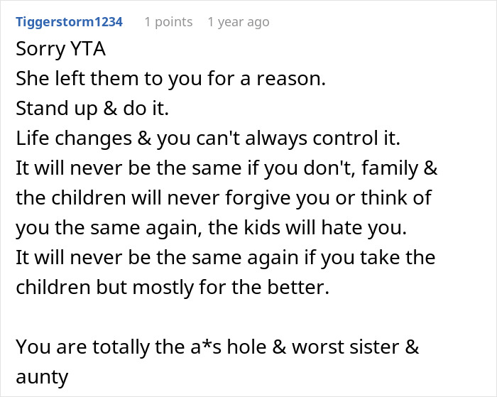 “AITA For Refusing To Let My Sister&#8217;s Kids Stay With Me After She Passed Away?”