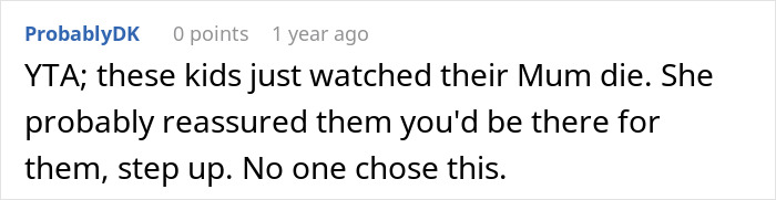 “AITA For Refusing To Let My Sister&#8217;s Kids Stay With Me After She Passed Away?”