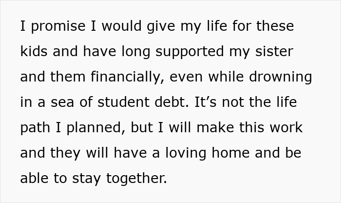 “AITA For Refusing To Let My Sister&#8217;s Kids Stay With Me After She Passed Away?”