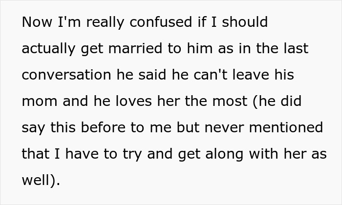Woman Breaks Engagement After Fiancé Says He Loves His Mom The Most, His Family Goes Ballistic