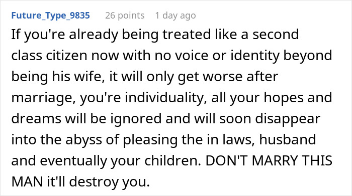 Woman Breaks Engagement After Fiancé Says He Loves His Mom The Most, His Family Goes Ballistic