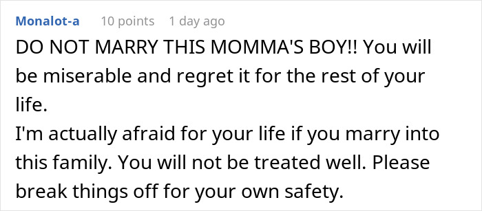 Woman Breaks Engagement After Fiancé Says He Loves His Mom The Most, His Family Goes Ballistic