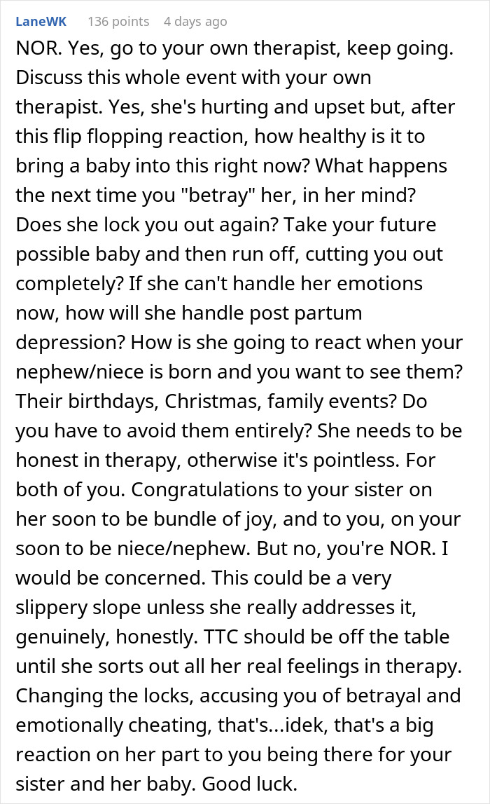 Wife’s Reaction To Husband Attending His Sister’s Baby Shower Leaves Him In Need Of Therapy