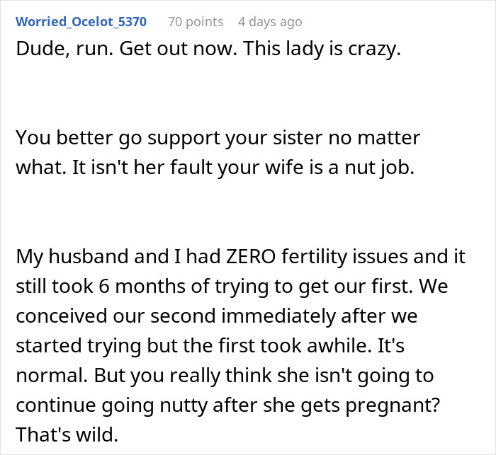 Wife’s Reaction To Husband Attending His Sister’s Baby Shower Leaves Him In Need Of Therapy