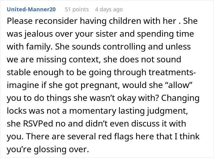 Wife’s Reaction To Husband Attending His Sister’s Baby Shower Leaves Him In Need Of Therapy