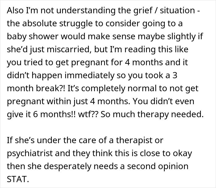 Wife’s Reaction To Husband Attending His Sister’s Baby Shower Leaves Him In Need Of Therapy