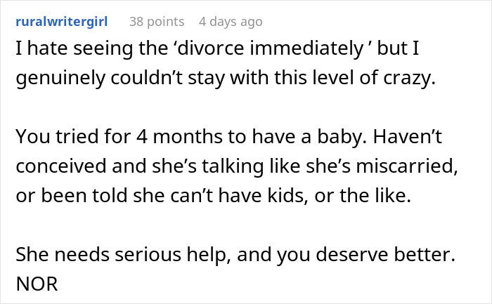 Wife’s Reaction To Husband Attending His Sister’s Baby Shower Leaves Him In Need Of Therapy