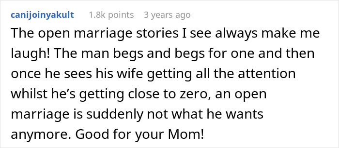Guy Learns The Hard Way That An &#8220;Open Marriage&#8221; Is Way More Fun For His Wife Than Him