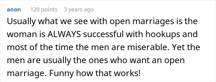 Guy Learns The Hard Way That An &#8220;Open Marriage&#8221; Is Way More Fun For His Wife Than Him